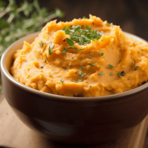 Garlic Herb Mashed Sweet Potatoes
(Anti-inflammatory dinner recipe easy)
Mashed potatos but better