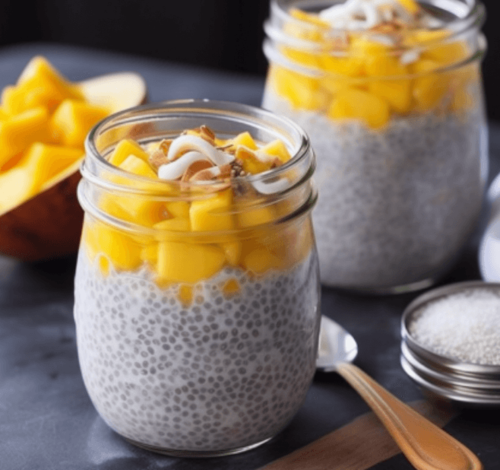 Mango Coconut Chia Pudding
(Anti-inflammatory meal plan for picky eaters)