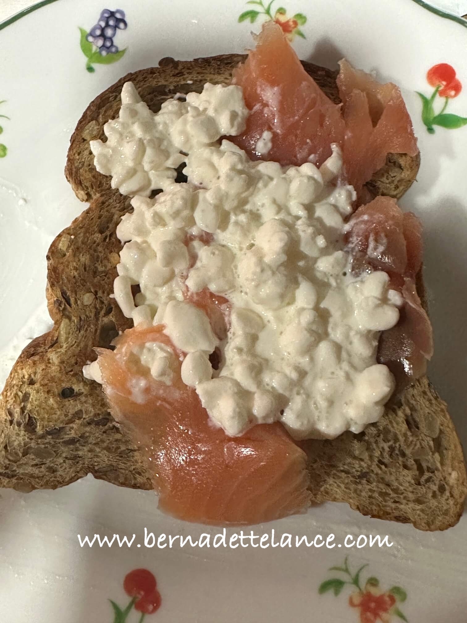 salmon with cottage cheese