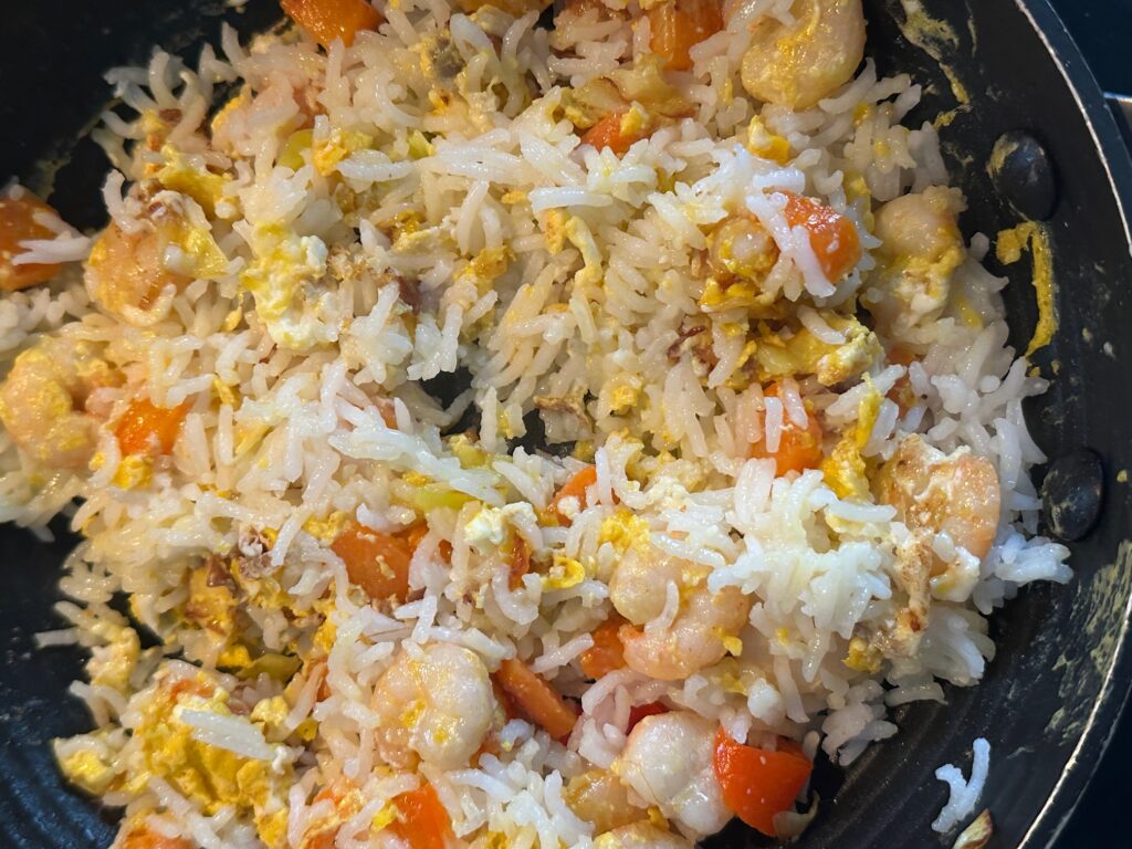 fried rice with shrimp
